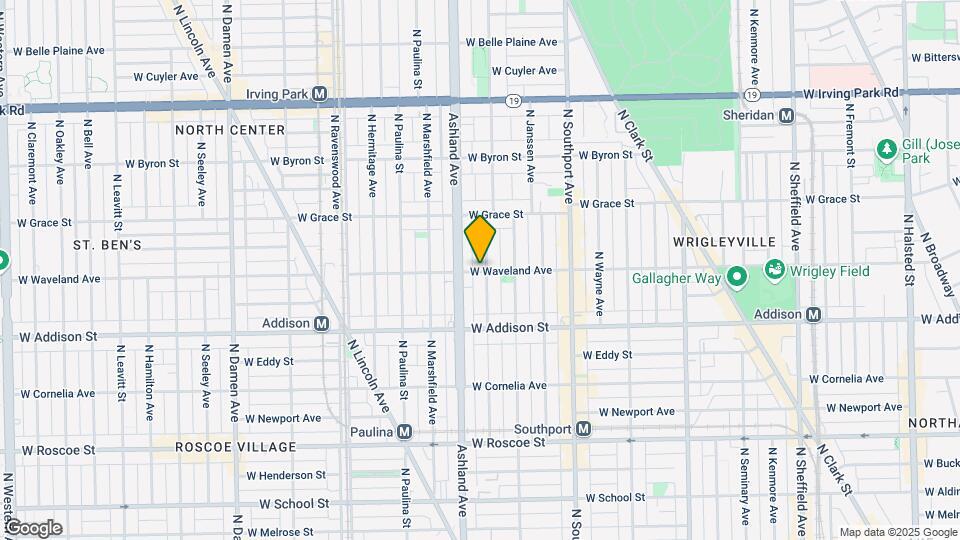 1540 W Waveland Ave Map and Location Details