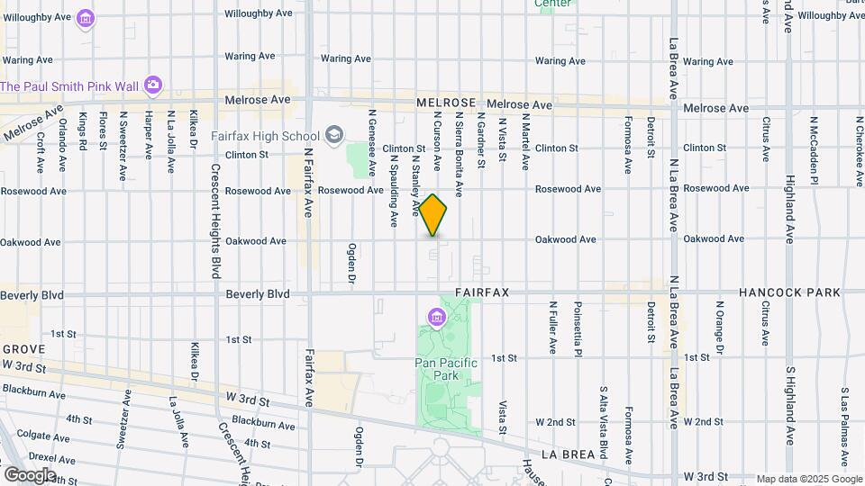 367 N Curson Ave Mapa y Detalles de la Ubicación