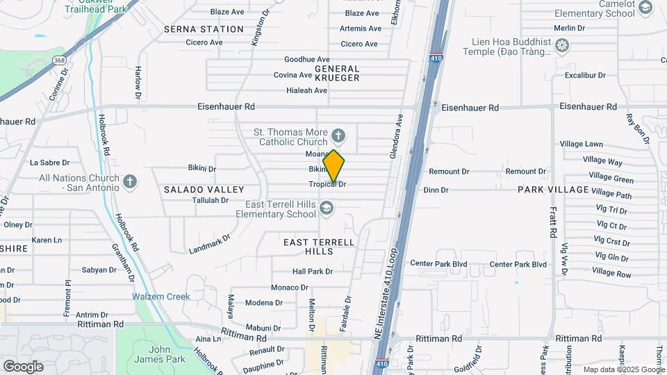 4414 Tropical Dr Map and Location Details