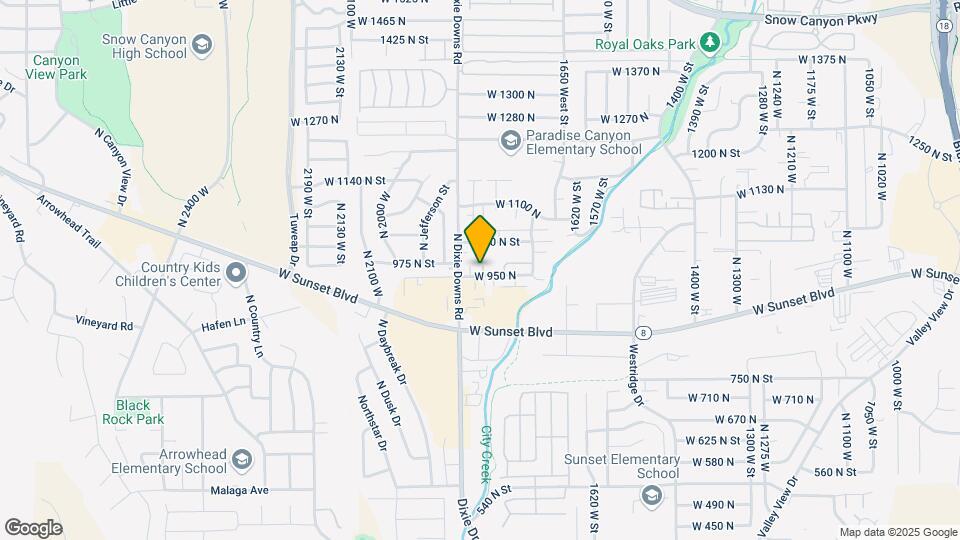 1836 W 950 N Map and Location Details