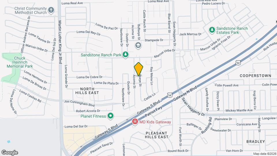 11017 Bullseye St Map and Location Details