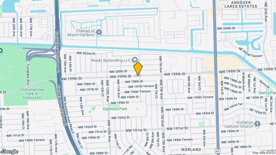 900 NW 199th St Map and Location Details