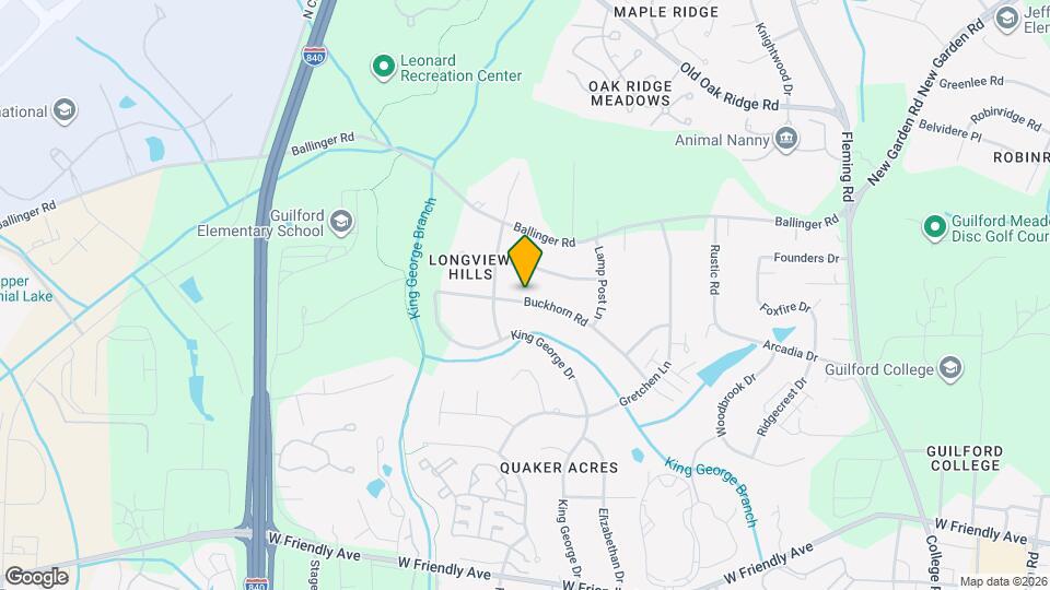 6206 Buckhorn Rd Map and Location Details