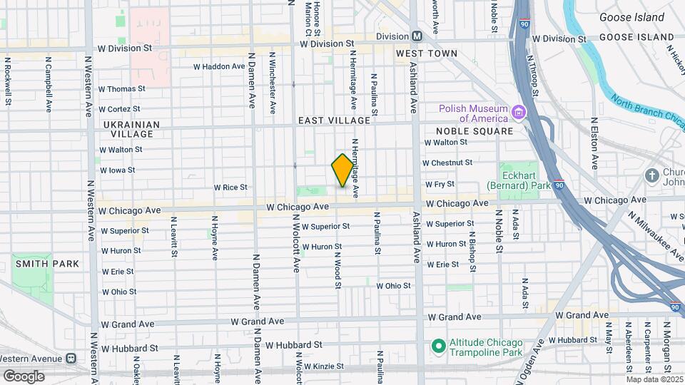 819 N Wood St, Unit 2 Map and Location Details