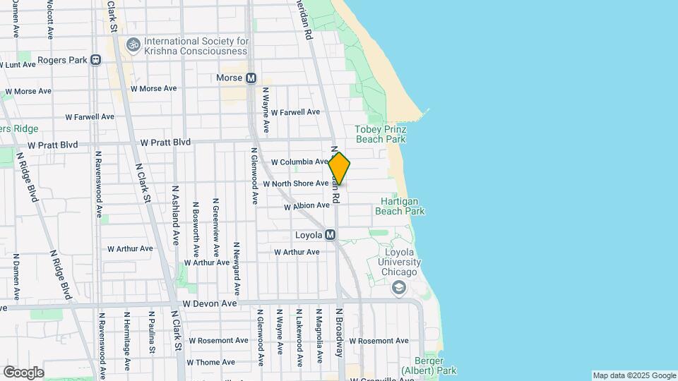6619 N Sheridan Rd, Unit 302 Map and Location Details