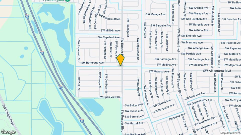 1701 SW Penrose Ave Map and Location Details