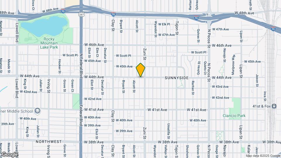 2424 W 44th Ave Mapa y Detalles de la Ubicación
