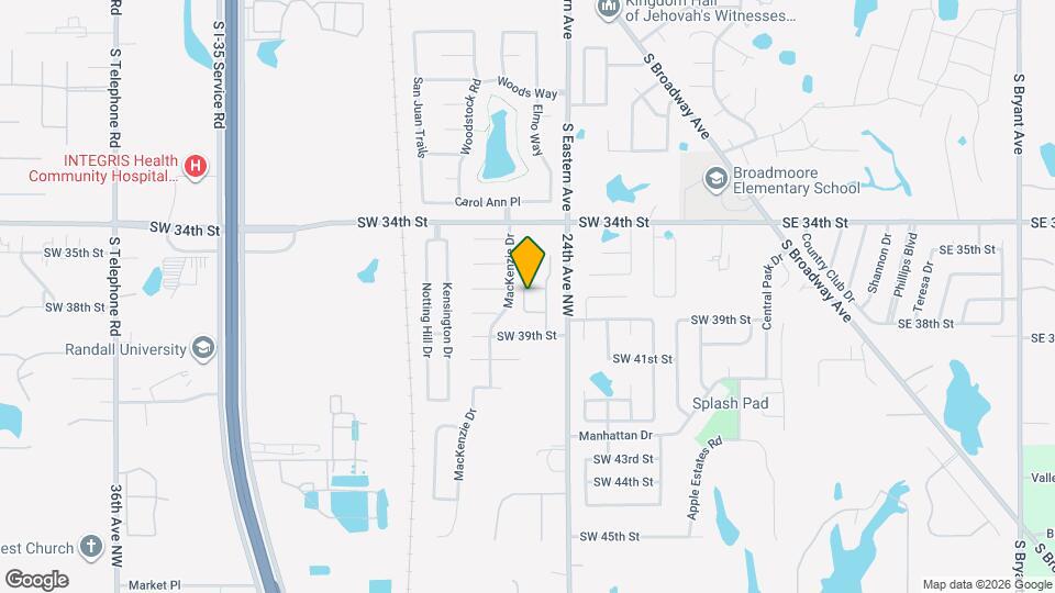 812 SW 37th St Map and Location Details