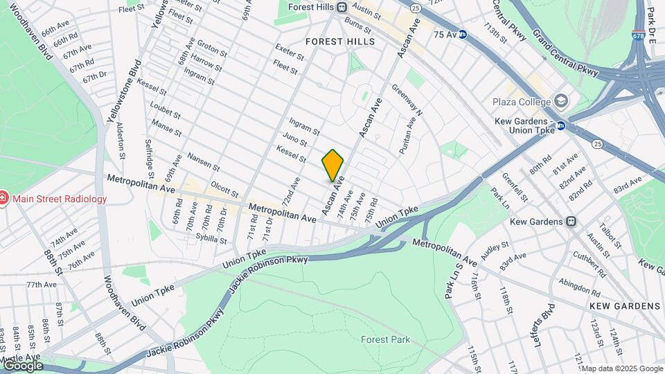 100-03 Ascan Ave Map and Location Details