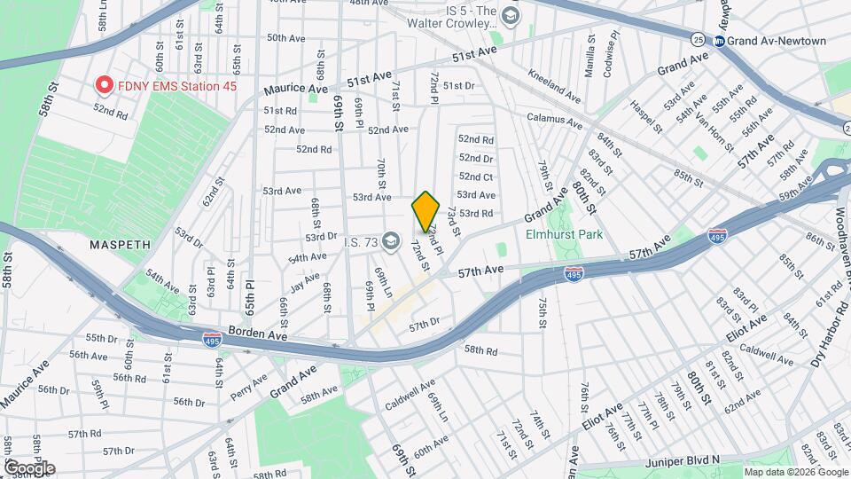 53-56-56 72nd Pl Map and Location Details