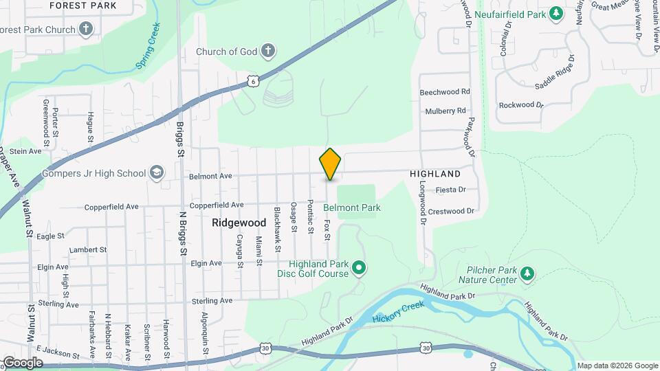 608 Fox St Map and Location Details