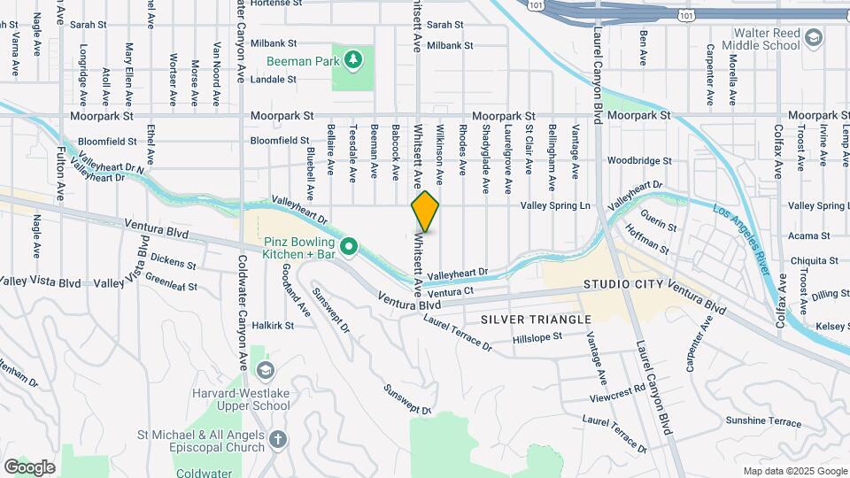 4112 Whitsett Ave Map and Location Details