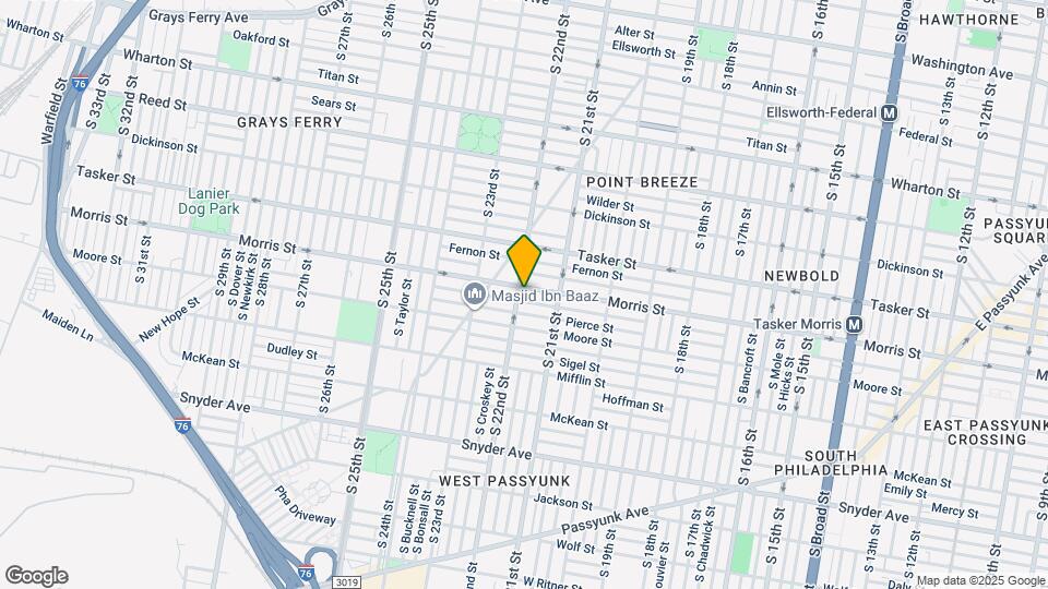 1709 S 22nd St Map and Location Details