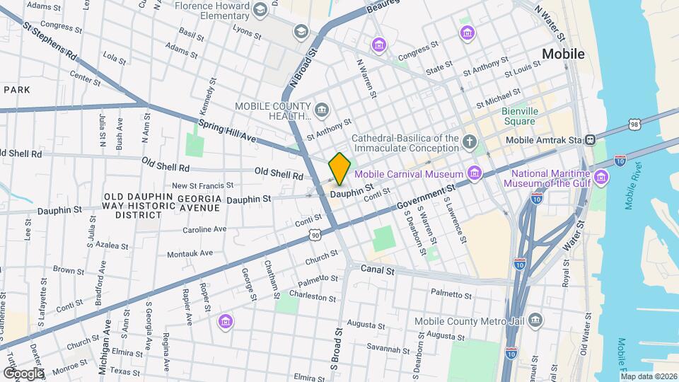 808 Dauphin St Map and Location Details