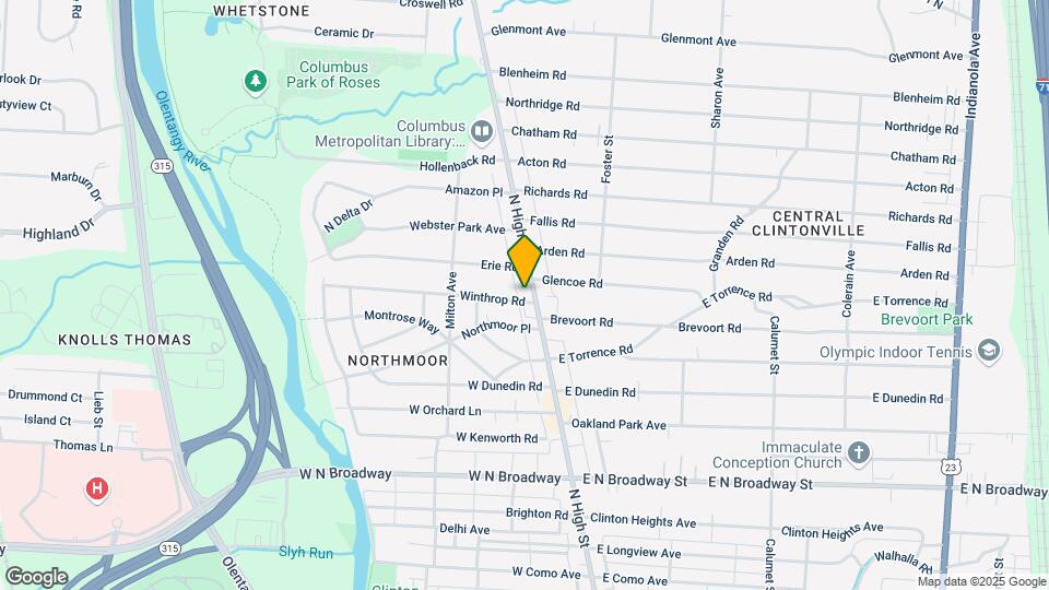3677 N High St Mapa y Detalles de la Ubicación