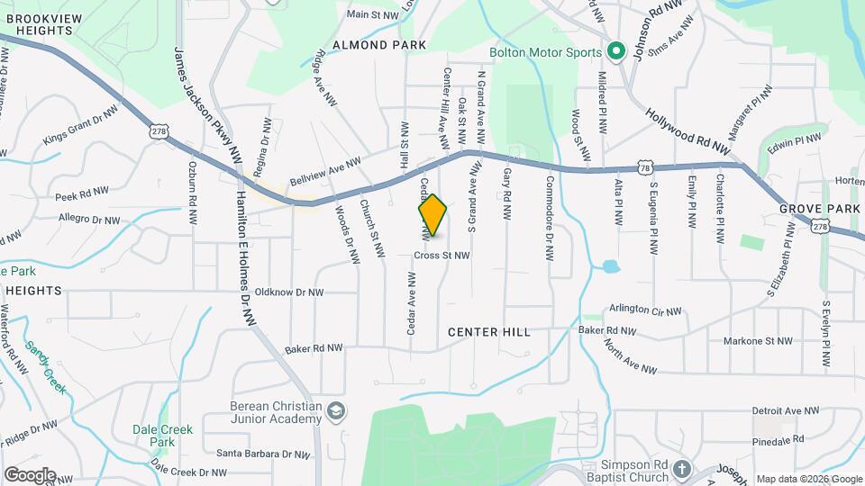 685 Cedar Ave NW Map and Location Details