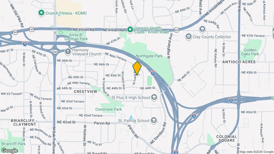 4433 N Tracy Ave Map and Location Details