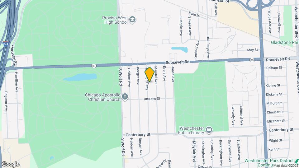 1307 Highridge Pkwy Map and Location Details