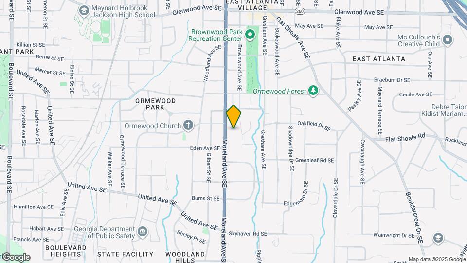 854 Moreland Ave SE Map and Location Details