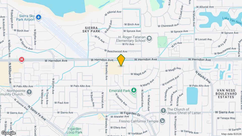 6733 N Alva Ave Map and Location Details