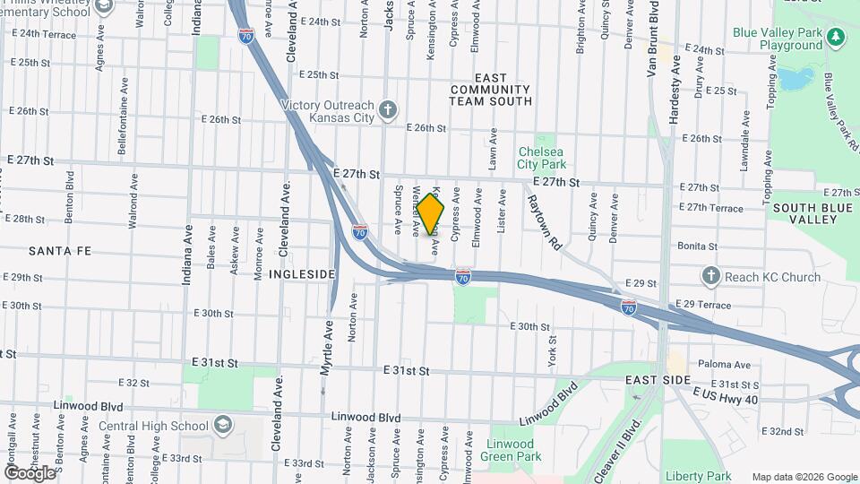 2812 Kensington Ave Map and Location Details