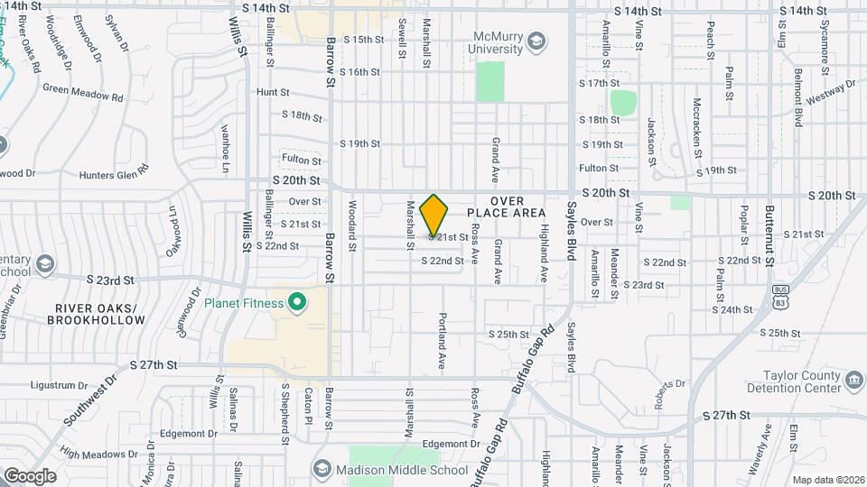 2617 S 21st St Map and Location Details