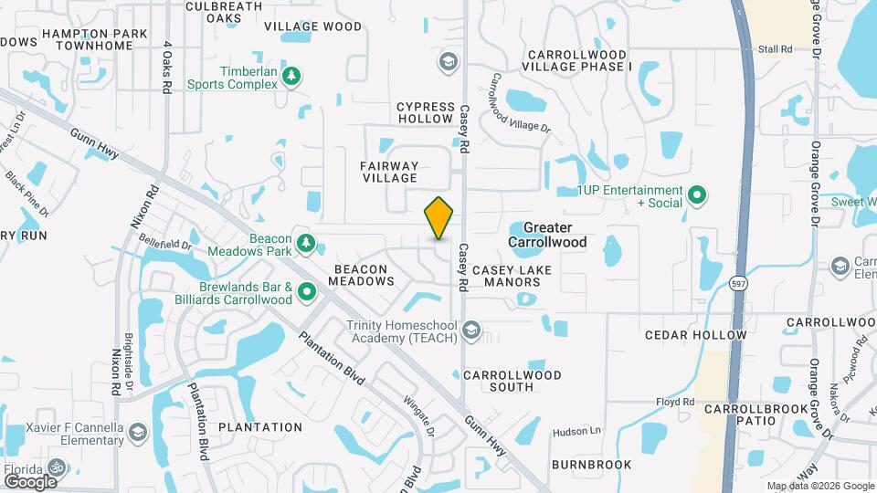 11609 Shady Tree Pl Map and Location Details