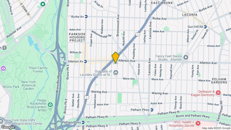 2561 Bronxwood Ave Map and Location Details