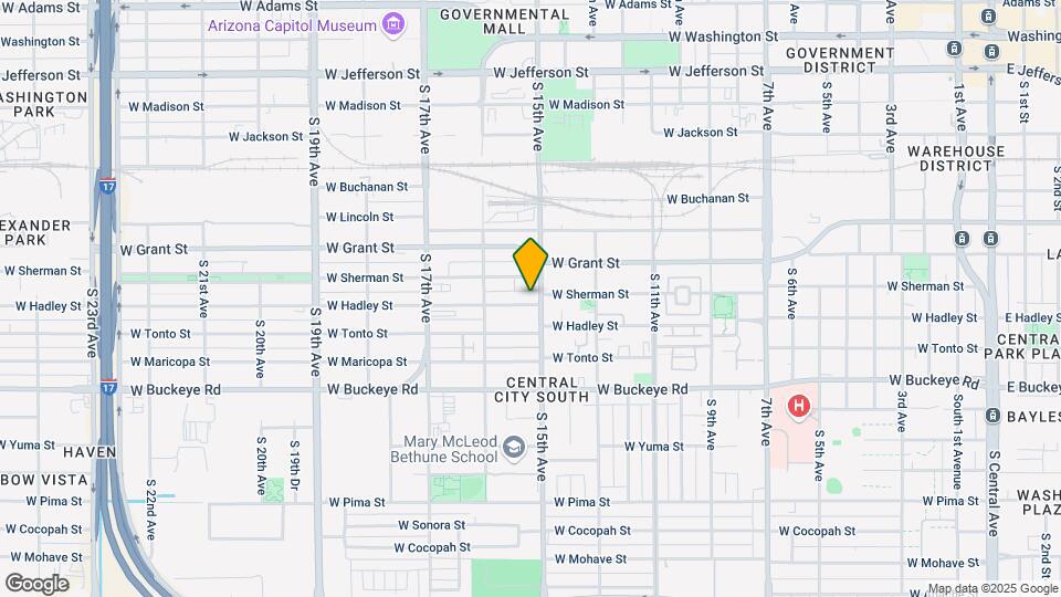 1506 W Hadley St Map and Location Details