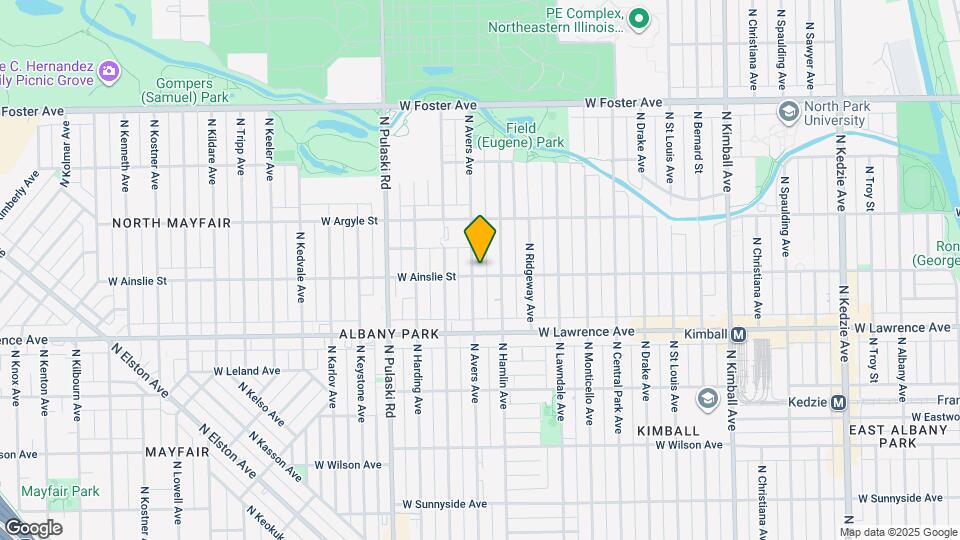 3818 W Ainslie St Map and Location Details