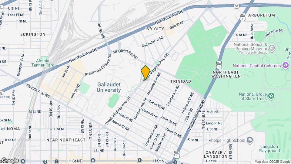 1637 W Virginia Ave NE Map and Location Details