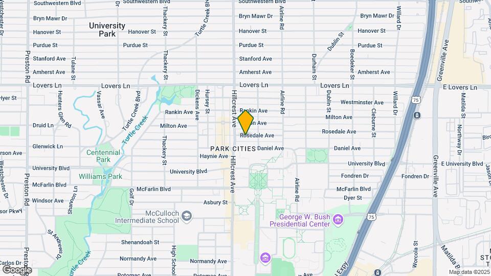 3321 Rosedale Ave Map and Location Details
