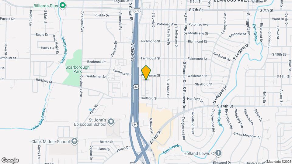 1317 S Crockett Dr Mapa y Detalles de la Ubicación