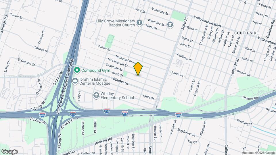 3652 Seabrook St Map and Location Details