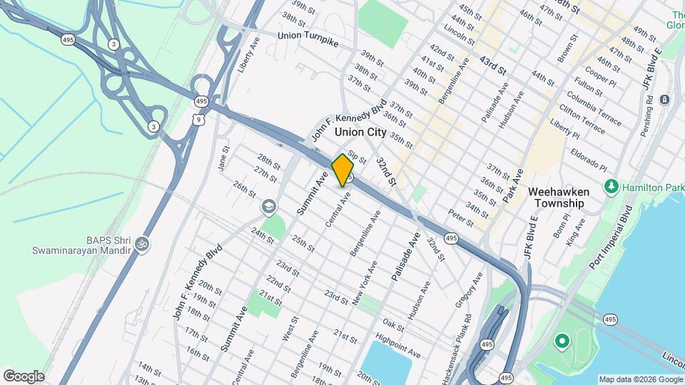 2903 Central Ave Map and Location Details