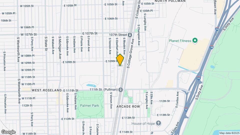 10925 S Eberhart Ave, Unit 1 Map and Location Details