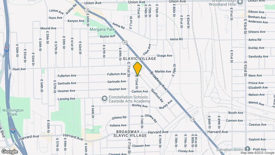 3805 E 72nd St Map and Location Details