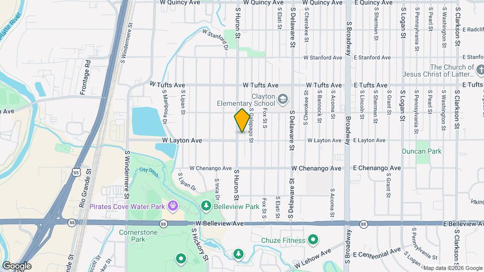 4788 S Huron St Map and Location Details