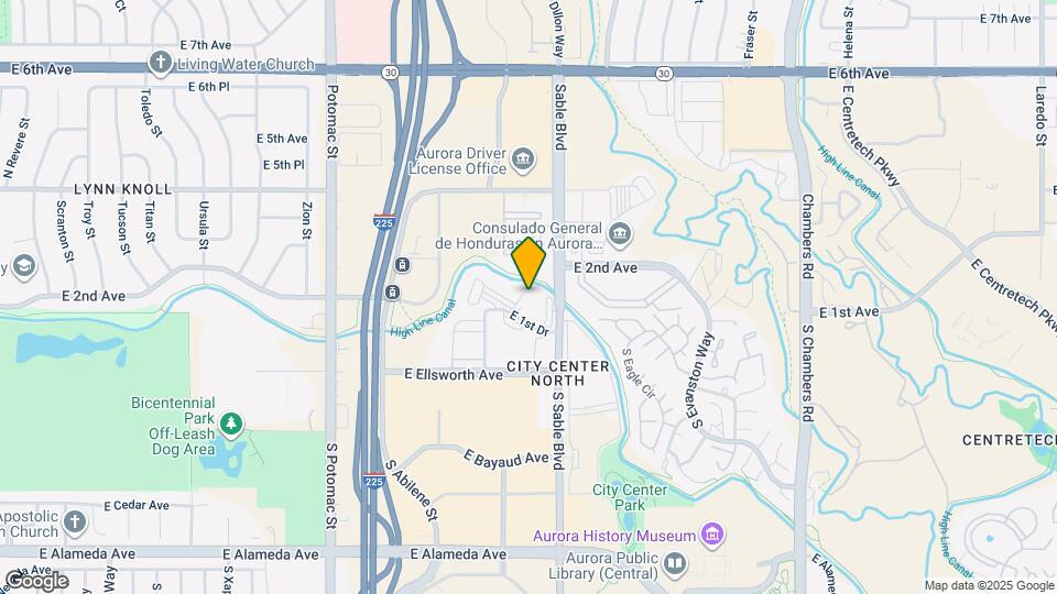 14435 E 1st Dr, Unit A1 Map and Location Details