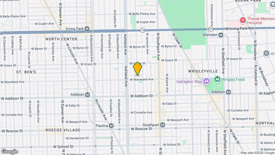 3707 N Bosworth Ave Map and Location Details