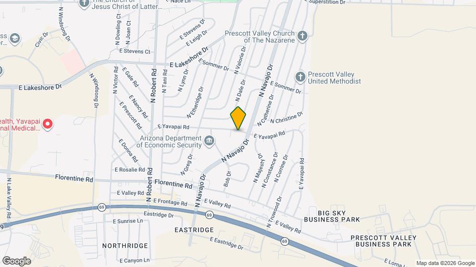 8617 E Yavapai Rd Map and Location Details