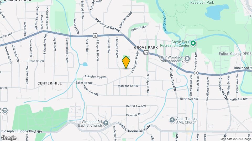 1906 Maywood Pl NW Map and Location Details