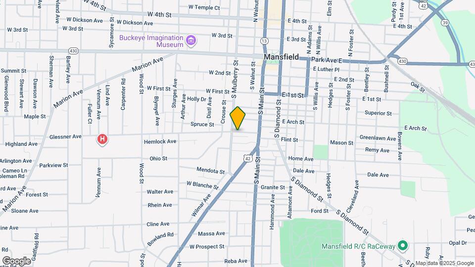 51-53-53 Glessner Ave Mapa y Detalles de la Ubicación