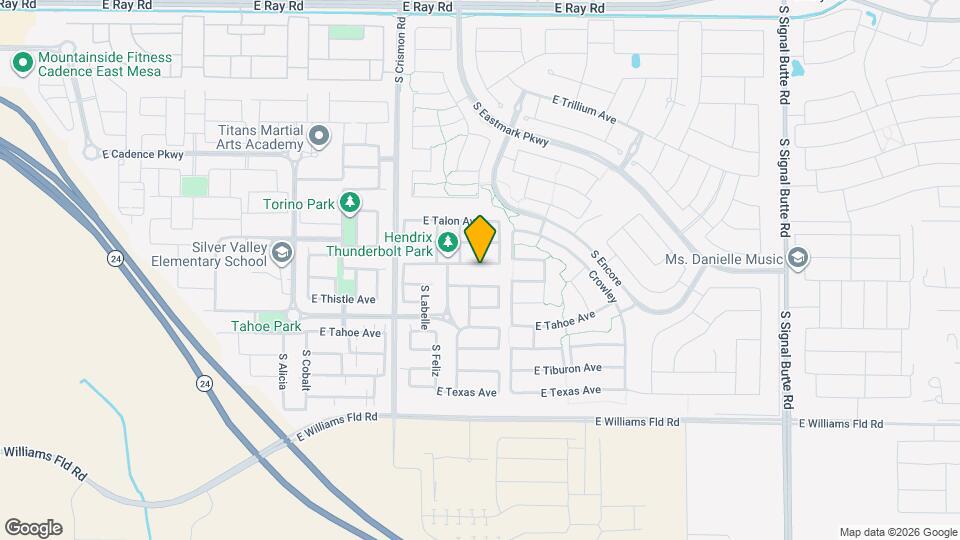 10151 E Thunderbolt Ave Map and Location Details