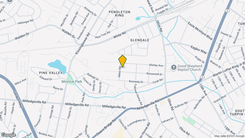 2117 Roosevelt Dr Map and Location Details