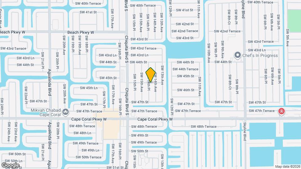 4531 SW 14th Pl Map and Location Details