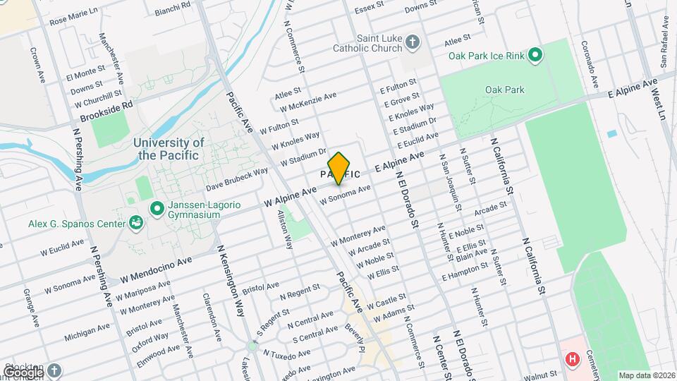 3205 N Commerce St Map and Location Details