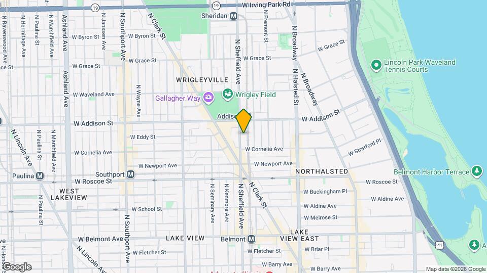 3525 N Sheffield Ave, Unit J05P Map and Location Details