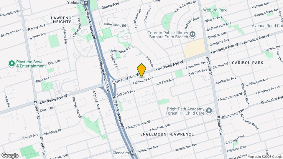 114 Fairholme Ave Map and Location Details