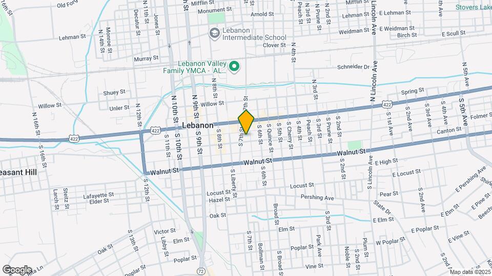 631 Chestnut St Map and Location Details